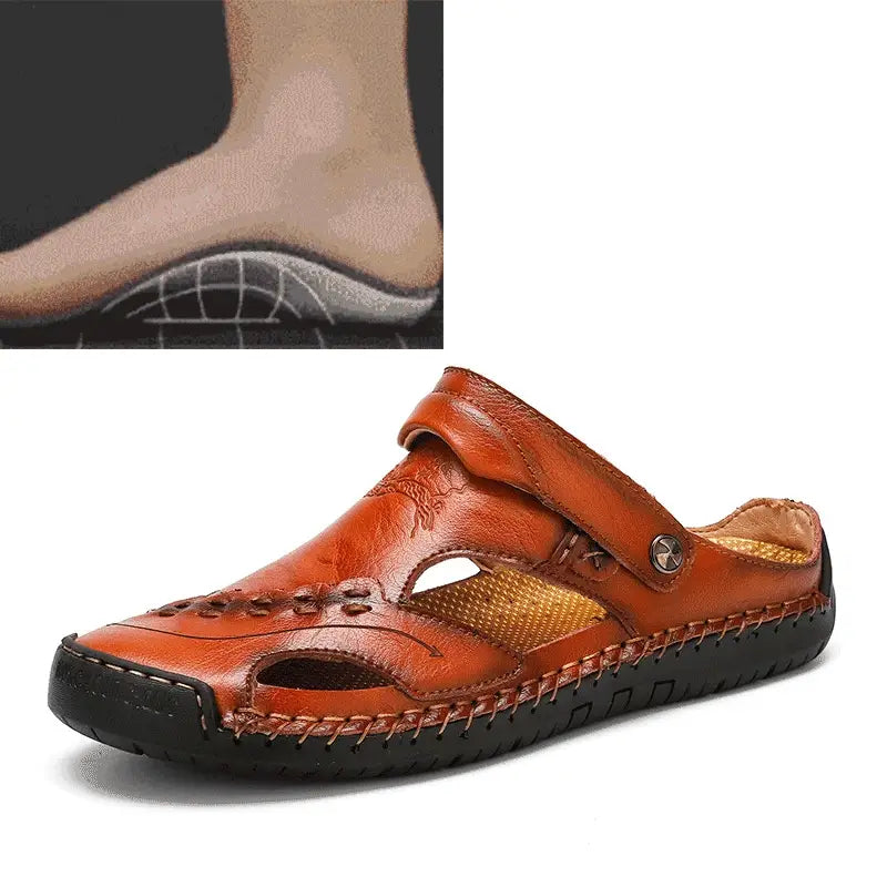 Orthopädische Ledersandalen
