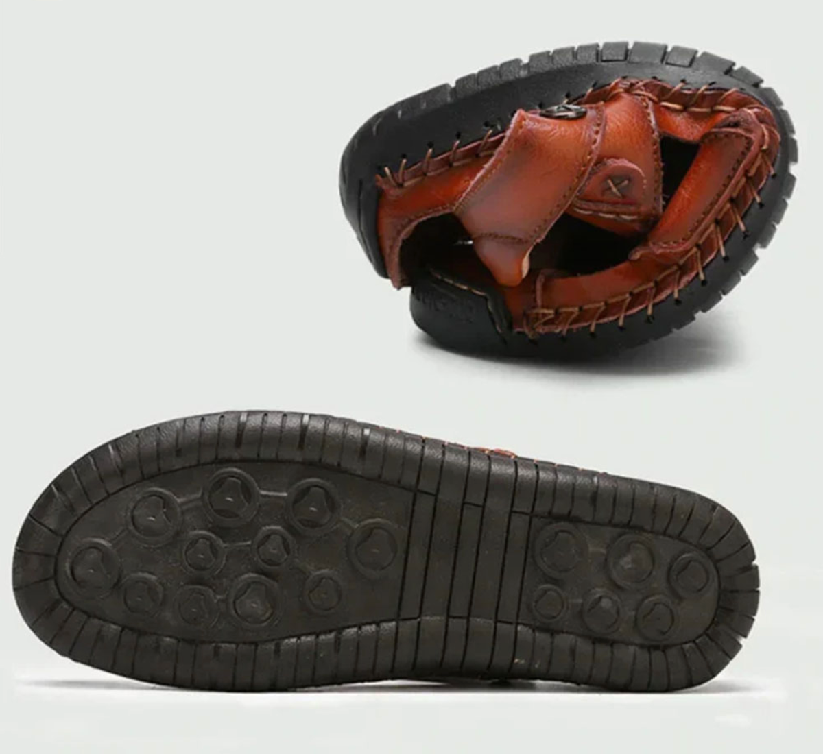 Orthopädische Ledersandalen