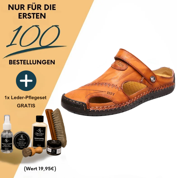 Orthopädische Ledersandalen