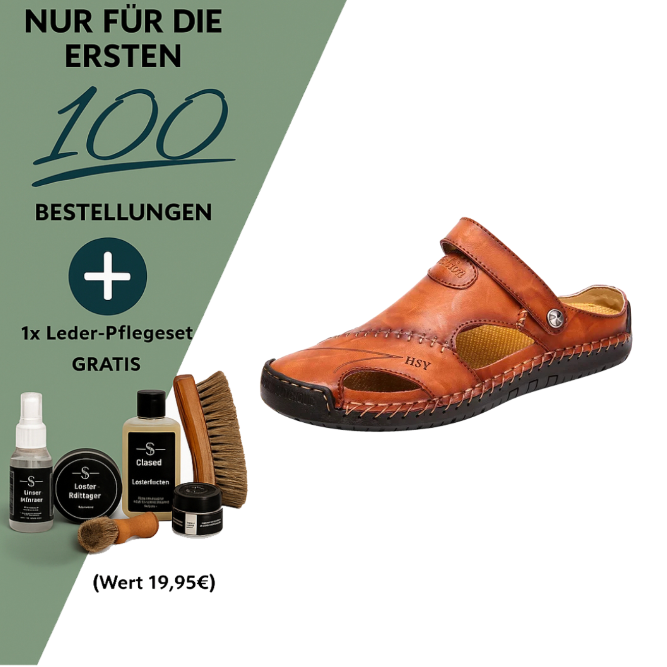 Orthopädische Ledersandalen