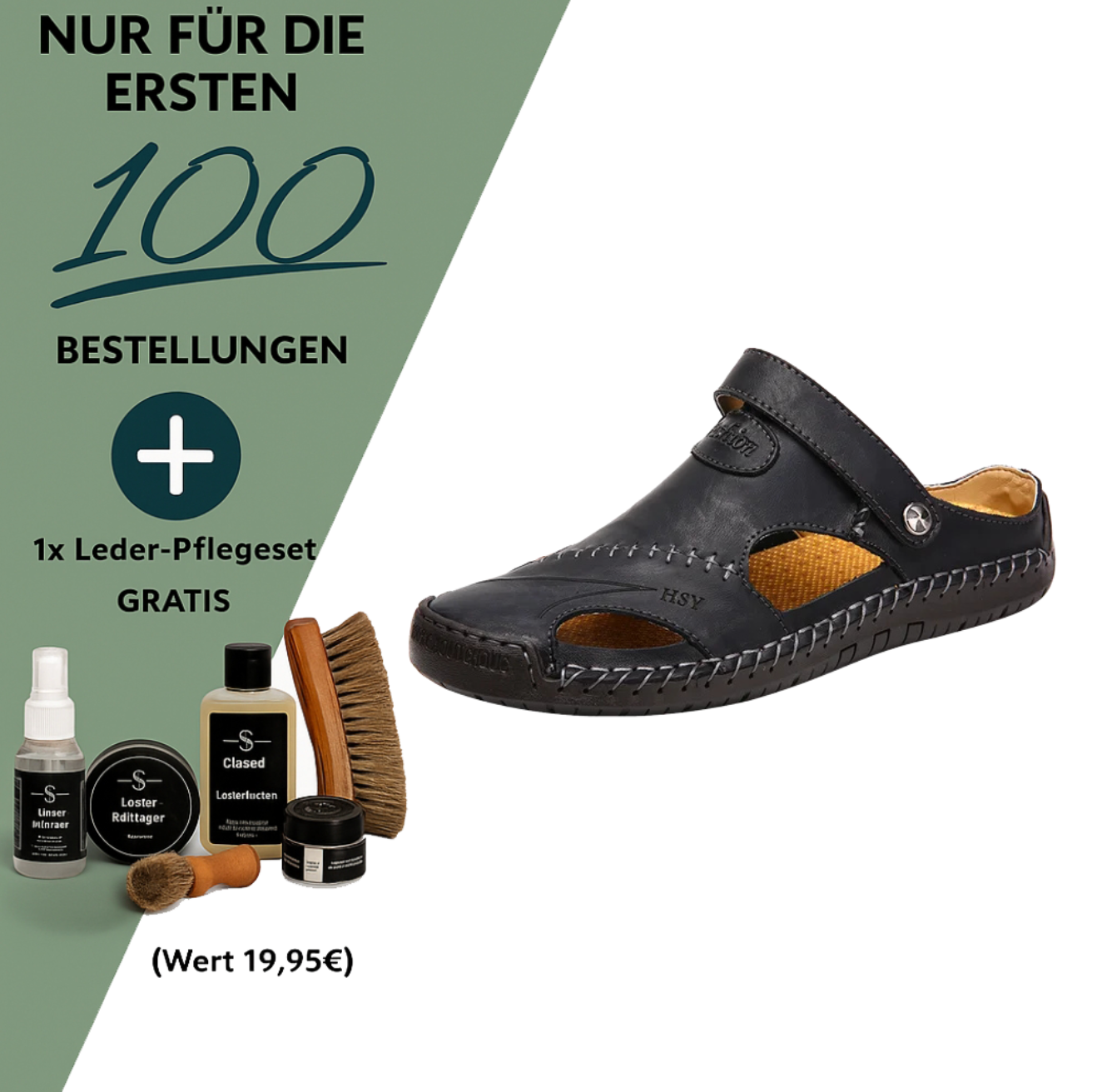 Orthopädische Ledersandalen