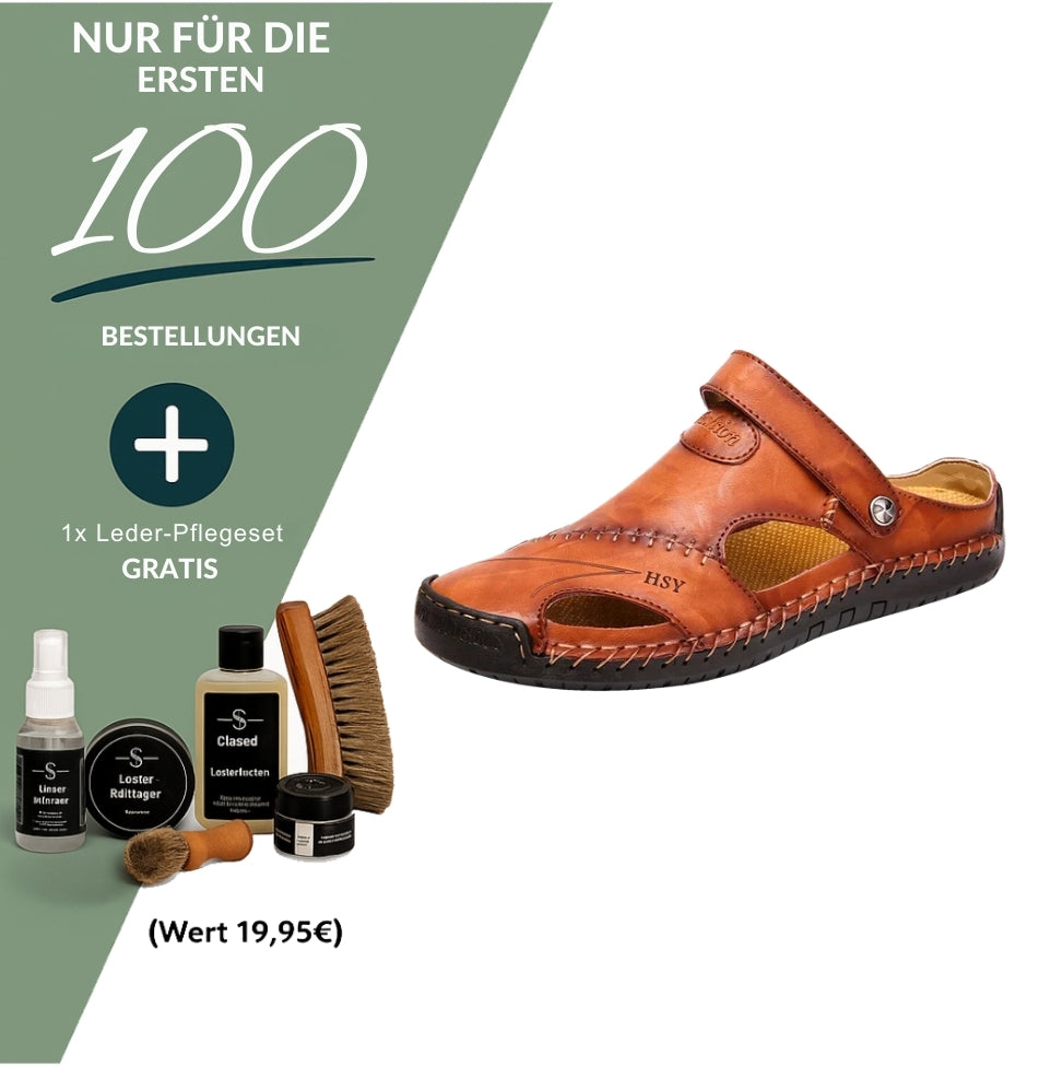 Orthopädische Ledersandalen