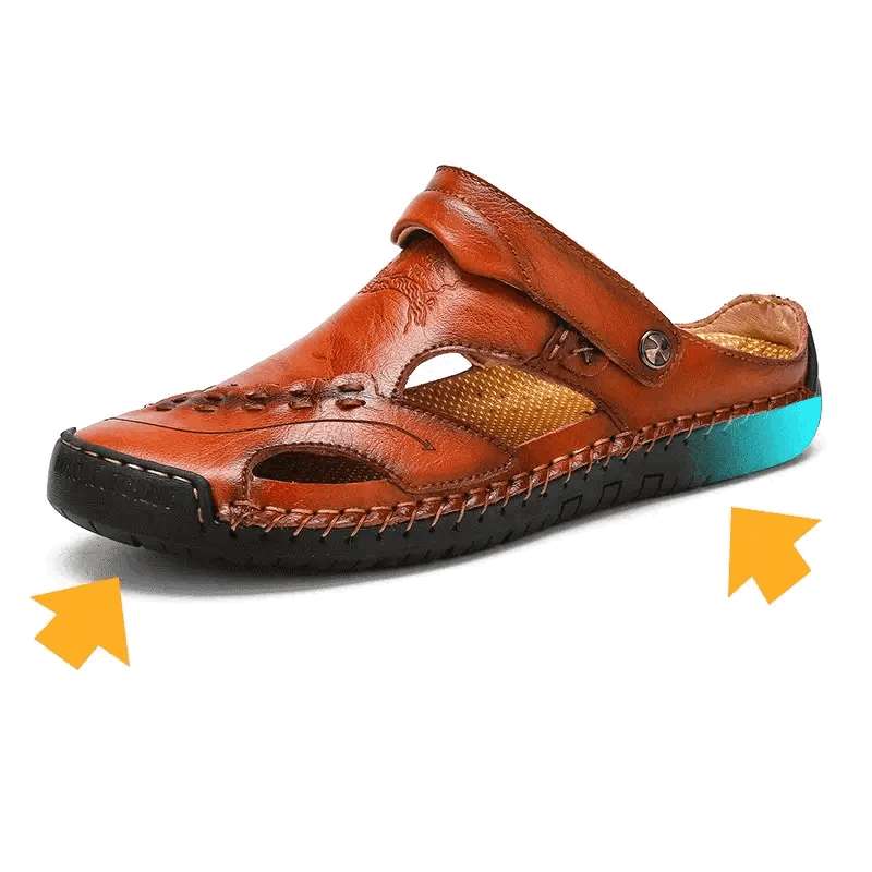 Orthopädische Ledersandalen
